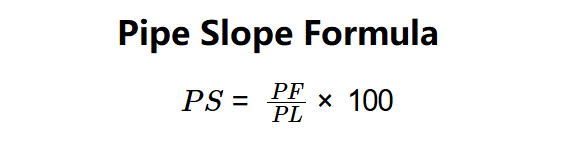 Pipe Slope Formula