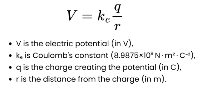 Electric Potential Formula