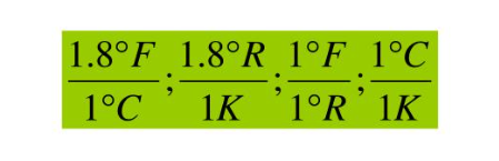 Temperature Interval Formula