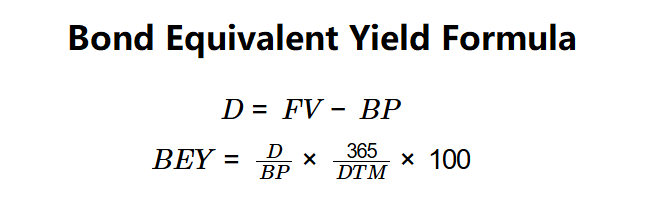 Bond Equivalent Yield Formula