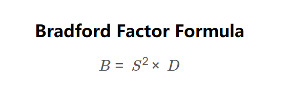 Bradford Factor Formula