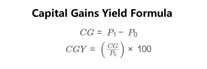 Capital Gains Yield Formula