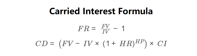 Carried Interest Formula