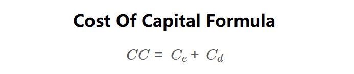 Cost of Capital Formula