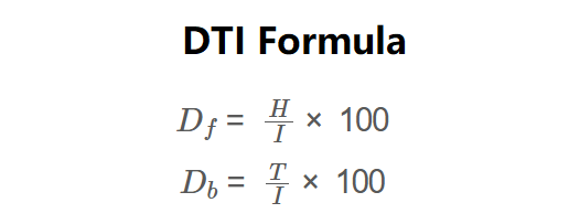 DTI Formula