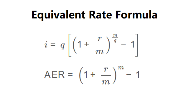 Equivalent Rate Formula