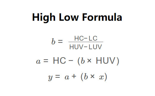 High-Low Method Formula