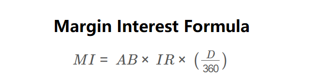 Margin Interest Formula