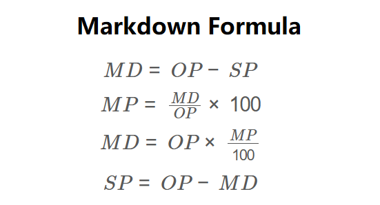 Markdown Formula