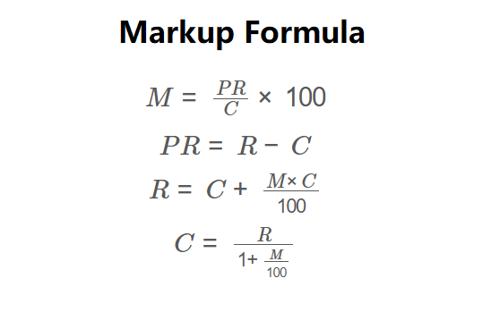 Markup Formula