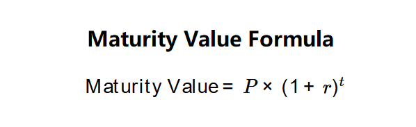 Maturity Value Formula