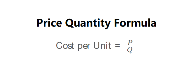 Price/Quantity Formula