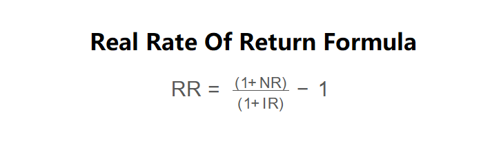Real Rate of Return Formula