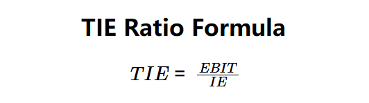 Times Interest Earned Ratio Formula