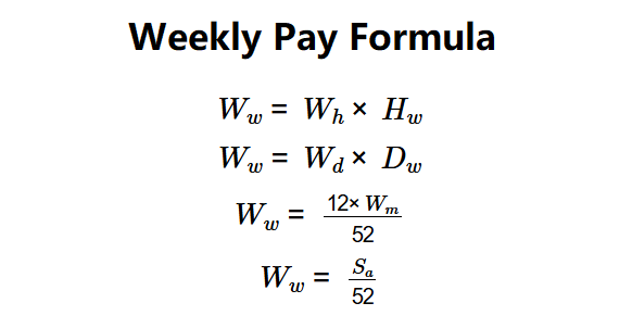 Weekly Pay Formula