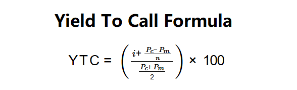 Yield to Call Formula
