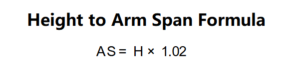 Height to Arm Span Calculator