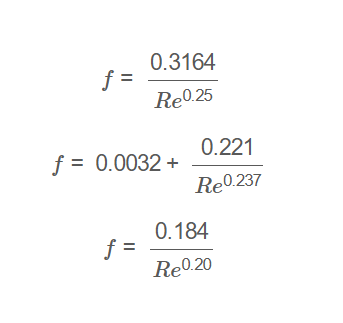Friction Factor Turbulent Smooth Pipes