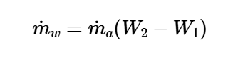 Mass Flow Rate of Added Water