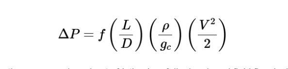 Pressure Drop Due to Friction