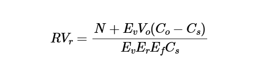 Recirculation Rate with Filter Efficiency (Class II System)