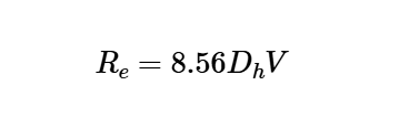 Reynolds Number for Standard Air