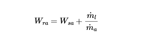 Room Air Humidity Ratio (Adjusted for Latent Load)