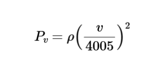 Velocity Pressure for Air in Ducts