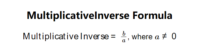 Multiplicative Inverse Formula