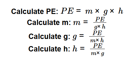 Gravitational Potential Energy Formula