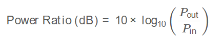 RF Power Ratio Formula