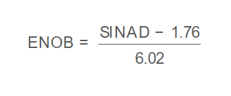 SINAD to ENOB Formula