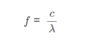 Wavelength to Frequency Formula