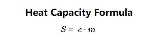 Heat Capacity Formula