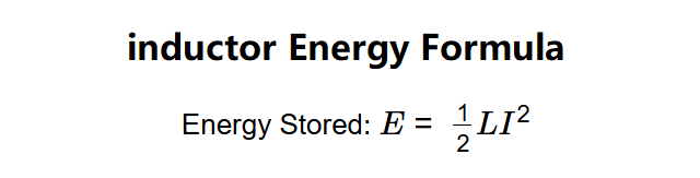 Inductor Energy Formula