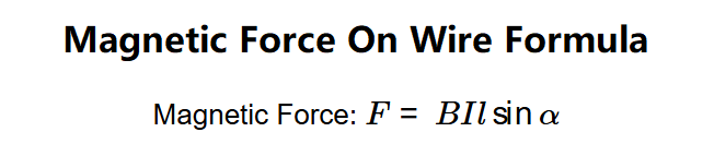 Magnetic Force on Current-Carrying Wire Formula