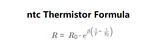 NTC Thermistor Formula