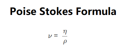 Poise-Stokes Converter Formula