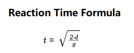 Reaction Time Formula