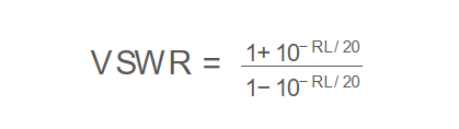 Return Loss to VSWR Formula