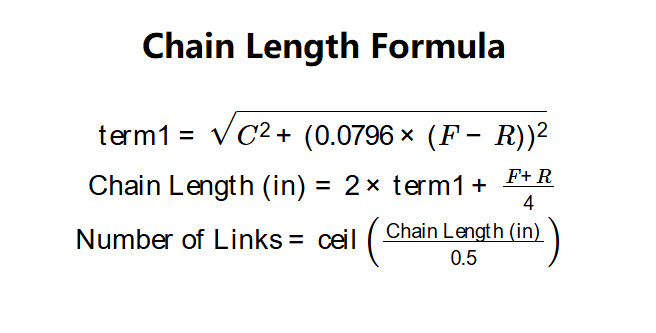 Chain Length Formula