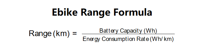 E-Bike Range Formula