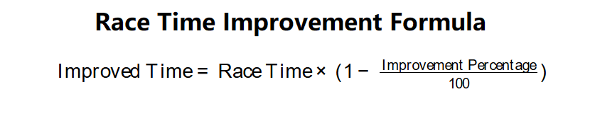 Race Time Improvement Formula