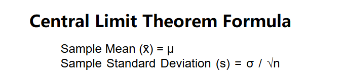 Central Limit Theorem Formula