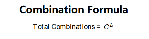 Password Combination Formula