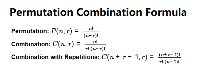 Permutation and Combination Formula