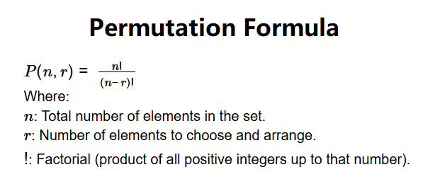Permutation Formula