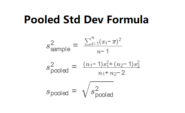 Pooled Standard Deviation Formula