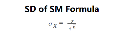 Standard Deviation of Sample Mean Formula