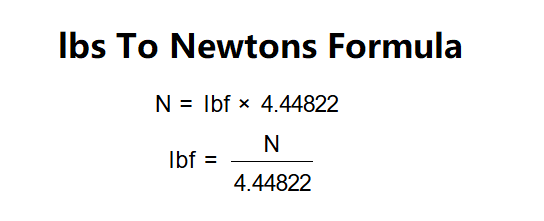 Pounds-Force to Newtons Formula